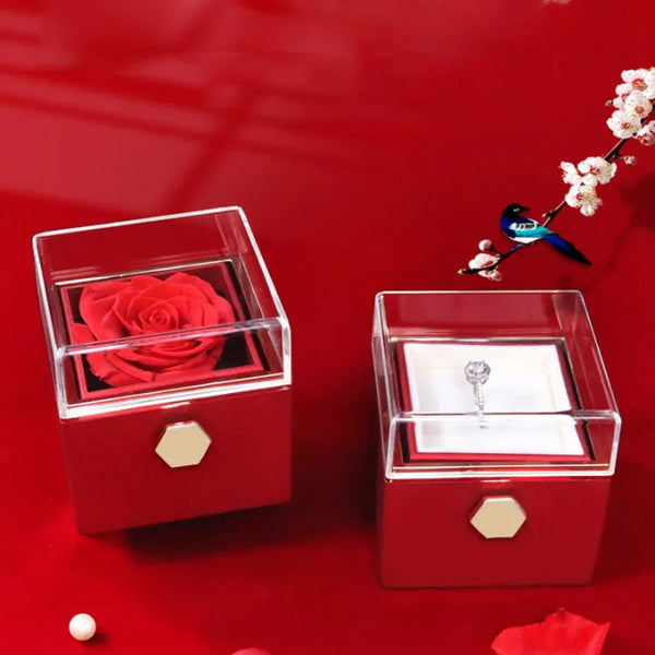 Rotating Rose Gift Box – Elegant Gift Box | علبة هدية | Romantic Gift هدية