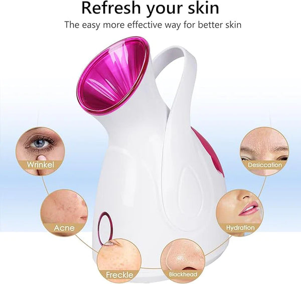 🌸 Nano Ionic Facial Steamer – Face Steamer | جهاز بخار الوجه و آلة باخرة فاخرة 🌸